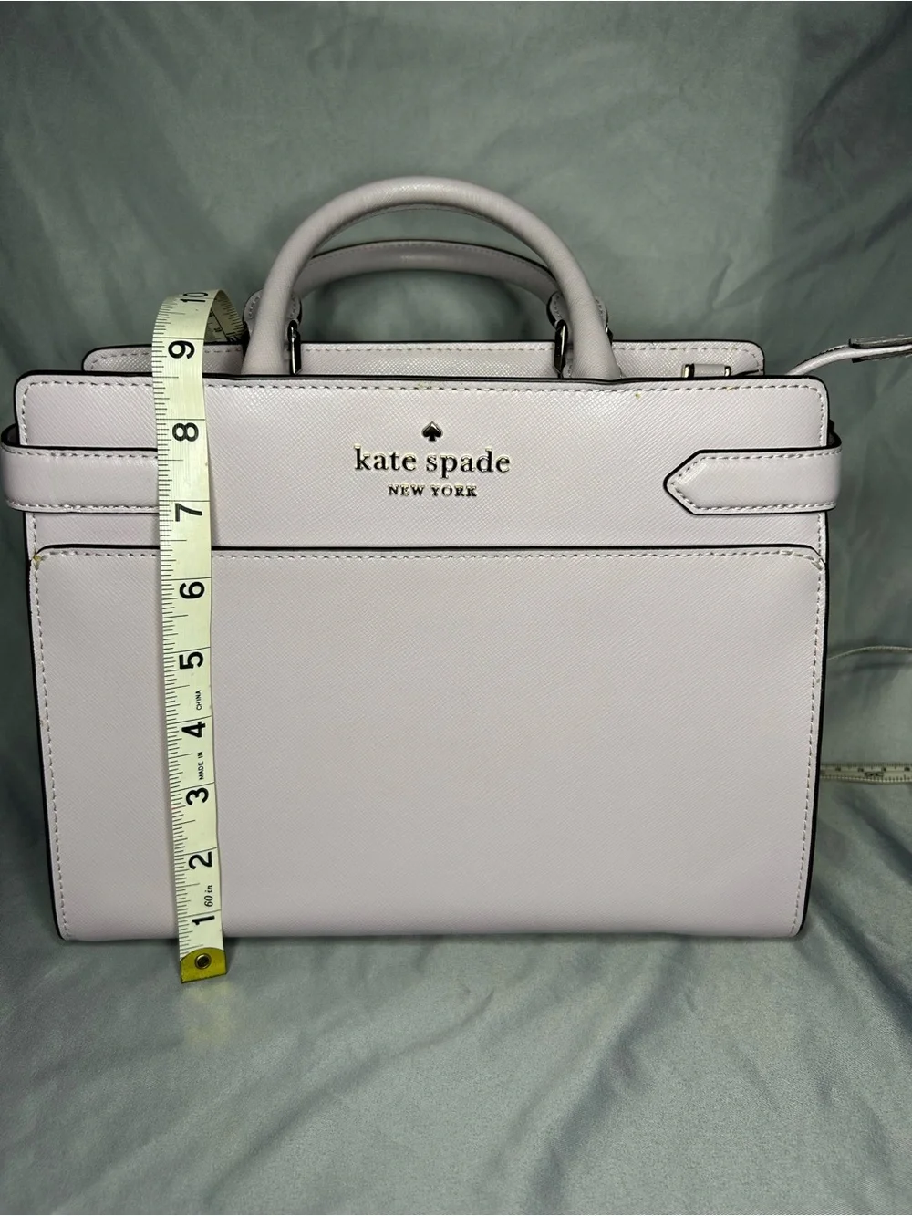 kate spade Light Lavender Leather Satchel with Gold Logo